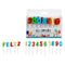 Kaarsenset Multicolour Verjaardag (12 Stuks)
