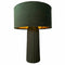Bureaulamp DKD Home Decor Fluweel Aluminium Groen (26 x 26 x 37 cm)