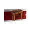 Tafelvoetbal DKD Home Decor 69 x 37 x 69 cm Natuurlijk Metaal Hout Polypropyleen