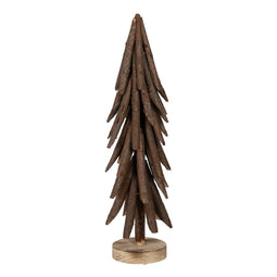 Kerstboom Bruin Paulownia hout 27 x 27 x 88 cm