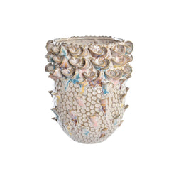 Vaas DKD Home Decor 17 x 17 x 19 cm Porselein Bruin Mediterrane