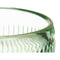 Kaarshouder Strepen Groen Kristal 7,5 x 7,8 x 7,5 cm (12 Stuks)