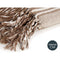Multifunctionele sjaal Strepen 235 x 205 cm Wit Beige (8 Stuks)