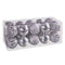 Kerstballen Zilverkleurig Plastic 5 x 5 x 5 cm (20 Stuks)