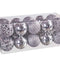 Kerstballen Zilverkleurig Plastic 5 x 5 x 5 cm (20 Stuks)