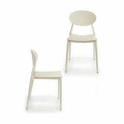 Keukenstoel Wit Plastic 41 x 81 x 49 cm (4 Stuks)