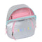 Rugzak Benetton Silver Mini Gestoffeerd Zilverkleurig 25 x 30 x 13 cm