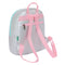 Rugzak Benetton Silver Mini Gestoffeerd Zilverkleurig 25 x 30 x 13 cm