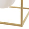 Plafondlamp 45 x 20 x 20 cm Kristal Gouden Metaal Wit