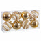 Kerstballen Gouden Plastic 8 x 8 x 8 cm (8 Stuks)