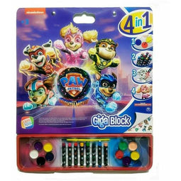 Tekeningen om te schilderen The Paw Patrol Giga Block Stickers Album 4-in-1