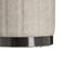 Poef Grijs Synthetisch Leer 38 x 38 x 42 cm DMF