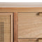 Zijtafel met lades HONEY 80 x 40 x 82 cm Natuurlijk Hout Rotan