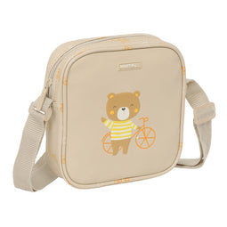 Schoudertas Safta Beer Beige 16 x 18 x 4 cm