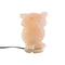 Bureaulamp DKD Home Decor Roze Zout Acacia 15 W 220 V 14 x 14 x 18 cm