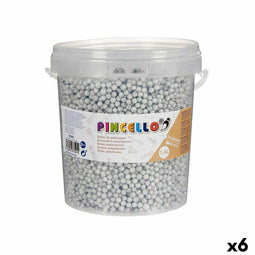 Materiaal voor handarbeid Ballen Grijs polyestyreen (6 Stuks)