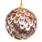 Kerstballen Brons Plastic Polyfoam 10 x 10 x 10 cm (3 Stuks)