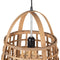 Plafondlamp 33,5 x 33,5 x 48,5 cm Natuurlijk Bamboe