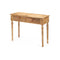 Zijtafel met 2 lades Bruin Mangohout 98 x 77 x 42 cm Strepen