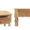 Zijtafel met 2 lades Bruin Mangohout 98 x 77 x 42 cm Strepen