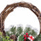Kerstkroon Rood Multicolour Rotan Plastic Ananas 30 cm