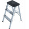 Opvouwbare ladder met 3 tredes EDM Aluminium (40 x 14 x 82 cm)