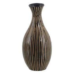 Vaas Zwart Beige 20 x 20 x 45 cm