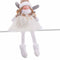 Kerstversiering Wit Multicolour Polyresin Zand Weefsel Engel 17 x 14 x 49 cm