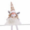 Kerstversiering Wit Multicolour Polyresin Zand Weefsel Engel 17 x 14 x 49 cm