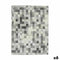 Tafelkleed Dun canvas Anti-vlek Ruiten 140 x 180 cm Grijs (6 Stuks)