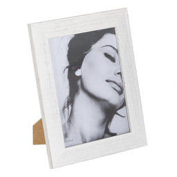 Fotolijsten Wit Grijs Hout Kristal 20 x 1 x 25 cm
