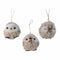 Kerstversiering Kerstboom Uil Polyester (Ø 7 cm)