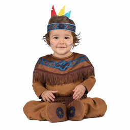 Kostuums voor Baby's My Other Me Bruin nativo americano 2 Onderdelen Maat 12-24 Maanden