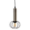 Plafondlamp Zwart Gouden Metaal 16 x 16 x 30 cm