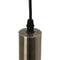 Plafondlamp Zwart Gouden Metaal 16 x 16 x 30 cm