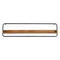 Planken Zwart Natuurlijk Ijzer Rubberwood 120 x 18 x 30 cm
