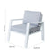 Tuinstoel Thais 73,20 x 74,80 x 73,30 cm Aluminium Wit