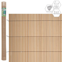 Schutting Bruin PVC 1 x 300 x 200 cm