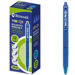 Set Balpennen Bismark B-110 Fix Blauw 0,7 mm (12 Onderdelen)