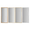 Wandspiegel Home ESPRIT Wit Bruin Beige Grijs Kristal polyestyreen 68 x 2 x 156 cm (4 Stuks)