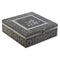 Doos-Juwelenkistje DKD Home Decor Zilverkleurig Hemelsblauw Hout Aluminium 18 x 18 x 6 cm