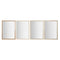 Wandspiegel Home ESPRIT Wit Bruin Beige Grijs Kristal polyestyreen 66 x 2 x 92 cm (4 Stuks)