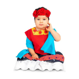Kostuums voor Kinderen My Other Me Frida Kahlo (4 Onderdelen) Maat 12-24 Maanden