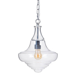 Plafondlamp 28 x 28 x 33 cm Kristal Metaal Zilver