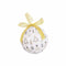 Kerstballen Wit Gouden Papier Polyfoam 7,5 x 7,5 x 7,5 cm (14 Stuks)