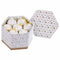 Kerstballen Wit Gouden Papier Polyfoam 7,5 x 7,5 x 7,5 cm (14 Stuks)