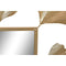 Wandspiegel DKD Home Decor Spiegel Gouden Metaal Aluminium Blad van een plant (71 x 1 x 97 cm)