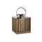 Kaarshouder DKD Home Decor Bruin Natuurlijk Kristal Mangohout 21 x 21 x 25 cm (2 Onderdelen)