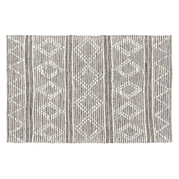 Tapijt Wit Grijs 60 % Katoen 40 % Polyester 120 x 180 cm