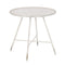 Kleine bijzettafel Crème Ijzer 80 x 80 x 75 cm